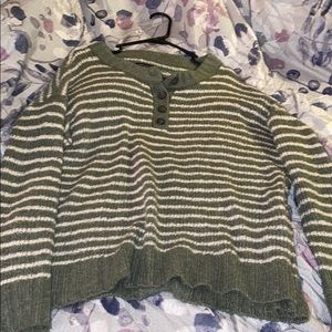 Long sleeve stripe sweater